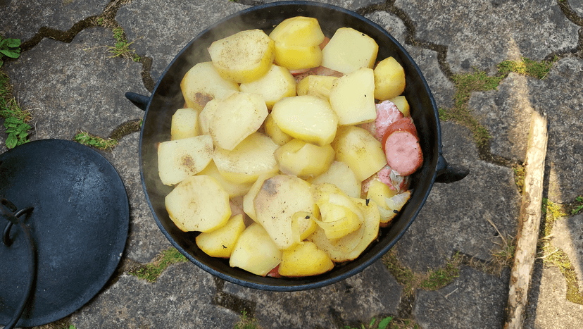 Potato Roasties with Susage