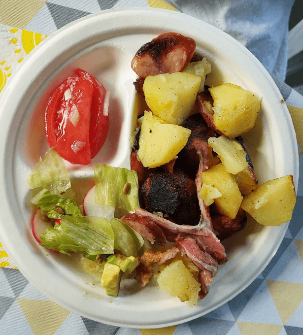 Potato Roasties with Susage